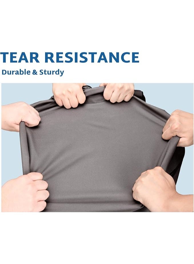 Patio Furniture Sofa Covers 3-Seater Outdoor Waterproof Couch Loveseat Bench Cover, Grey - Image 5